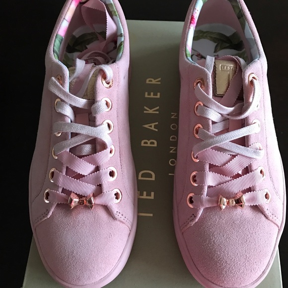 ted baker pink suede trainers